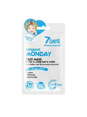 Mascarilla Facial 7 Days Dynamic Monday With Willow And Cocoa Beans