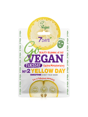 Mascarilla Facial 7 Days Go Vegan Tuesday Yellow Day 25g