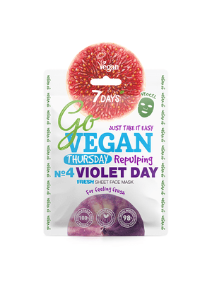 Mascarilla Facial 7Days Go Vegan Fresh Thursday Violet Day 25g