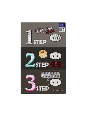Parches para Nariz Holika Holika Pig Nose Clear Blackhead 3-Pasos