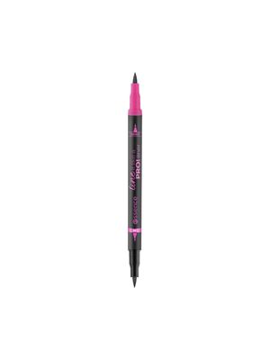 Delineador de Ojos Essence 2 en 1 con Punta Correctora Line It Like A Pro! TN1